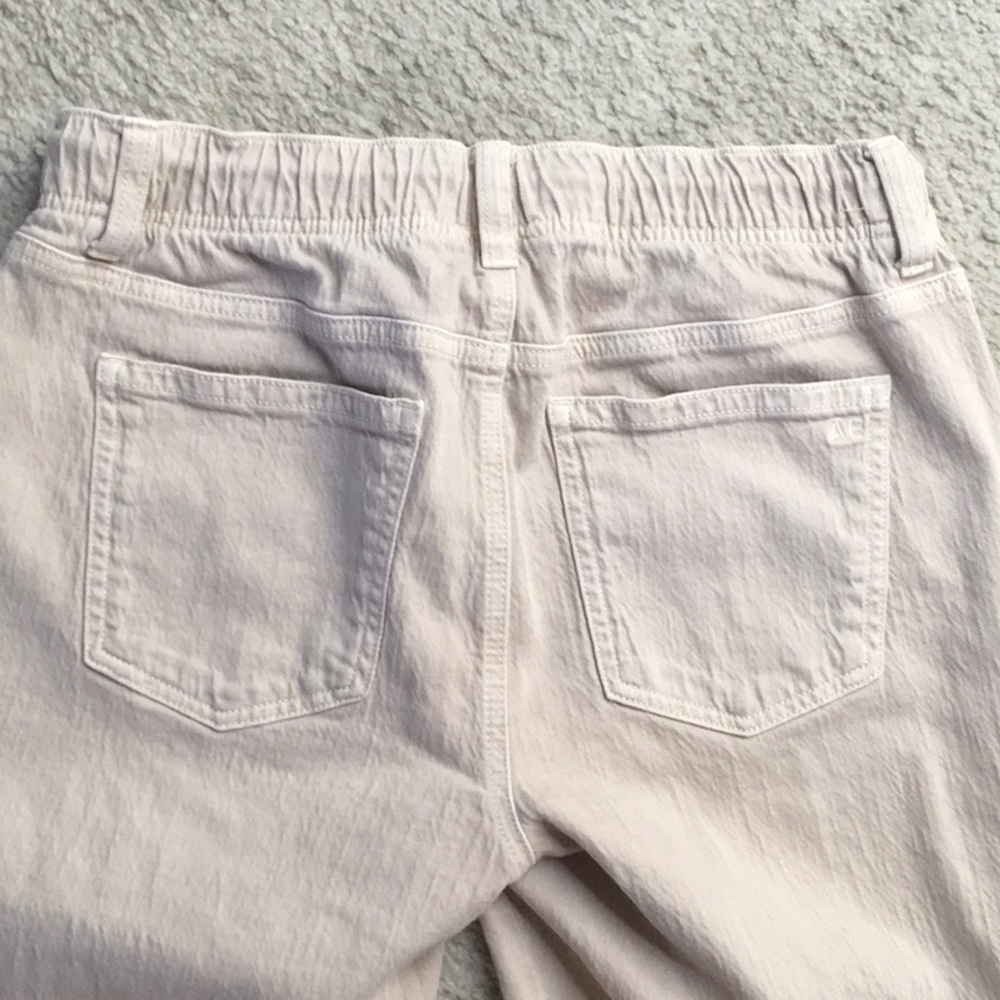 AE/“VANILLA CREAM LATTE” CANVAS COTTON TEXTURED JOGGER/NEW - Picture 7 of 11